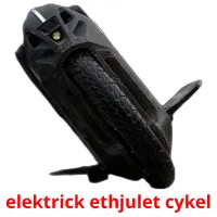 elektrick ethjulet cykel Tarjetas didacticas