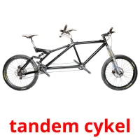 tandem cykel Tarjetas didacticas