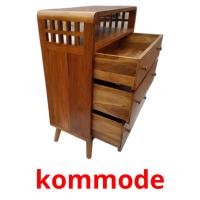 kommode picture flashcards