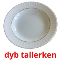 dyb tallerken cartões com imagens