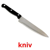 kniv cartões com imagens