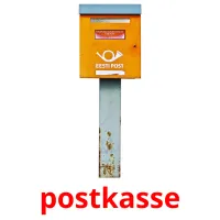 postkasse flashcards illustrate