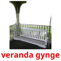 veranda gynge flashcards illustrate