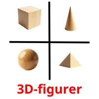 3D-figurer cartões com imagens