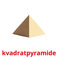 kvadratpyramide picture flashcards