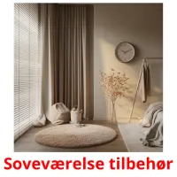 Soveværelse tilbehør picture flashcards