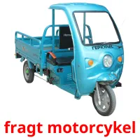 fragt motorcykel Bildkarteikarten