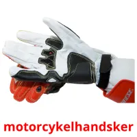 motorcykelhandsker Bildkarteikarten