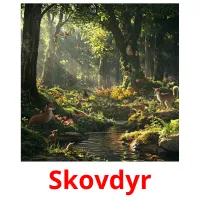 Skovdyr cartões com imagens