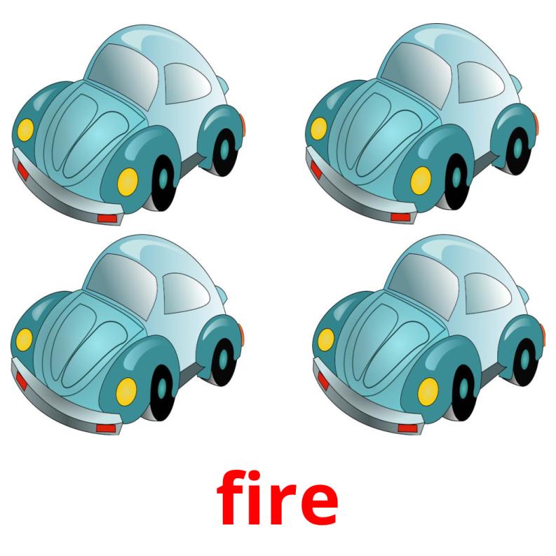 fire picture flashcards