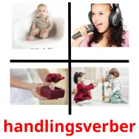 handlingsverber bildkort för barn