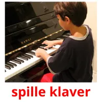 spille klaver picture flashcards