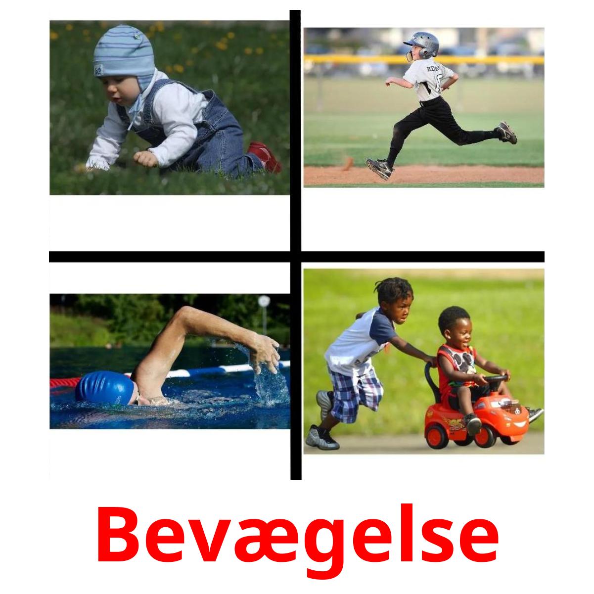 Bevægelse cartões com imagens