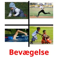 Bevægelse picture flashcards