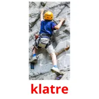 klatre picture flashcards