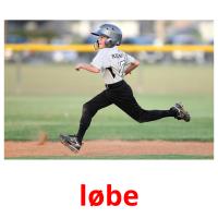 løbe picture flashcards