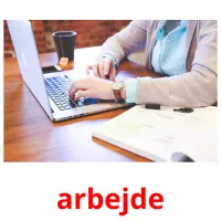 arbejde picture flashcards