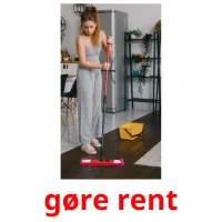 gøre rent picture flashcards