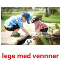 lege med vennner picture flashcards