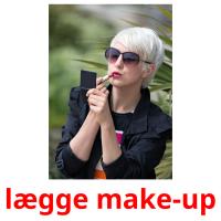 lægge make-up picture flashcards