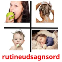 rutineudsagnsord billedkort for børn med billeder