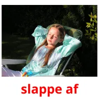 slappe af picture flashcards