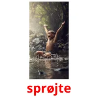 sprøjte picture flashcards