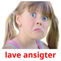 lave ansigter picture flashcards