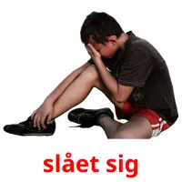 slået sig picture flashcards