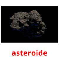 asteroide flashcards illustrate