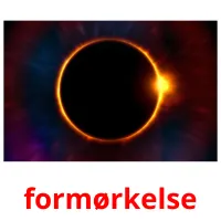 formørkelse flashcards illustrate