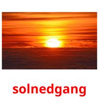 solnedgang flashcards illustrate