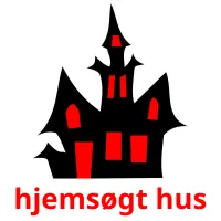 hjemsøgt hus cartões com imagens