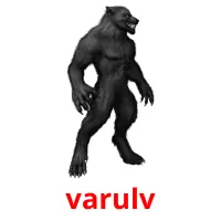 varulv cartões com imagens