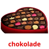 chokolade flashcards illustrate