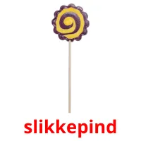 slikkepind flashcards illustrate