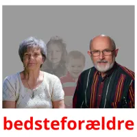 bedsteforældre flashcards illustrate