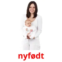 nyfødt flashcards illustrate