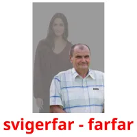 svigerfar - farfar flashcards illustrate