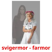 svigermor - farmor flashcards illustrate