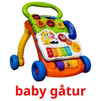 baby gåtur picture flashcards