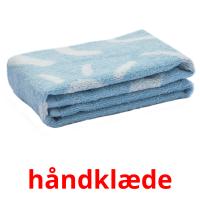 håndklæde flashcards illustrate