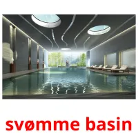 svømme basin picture flashcards