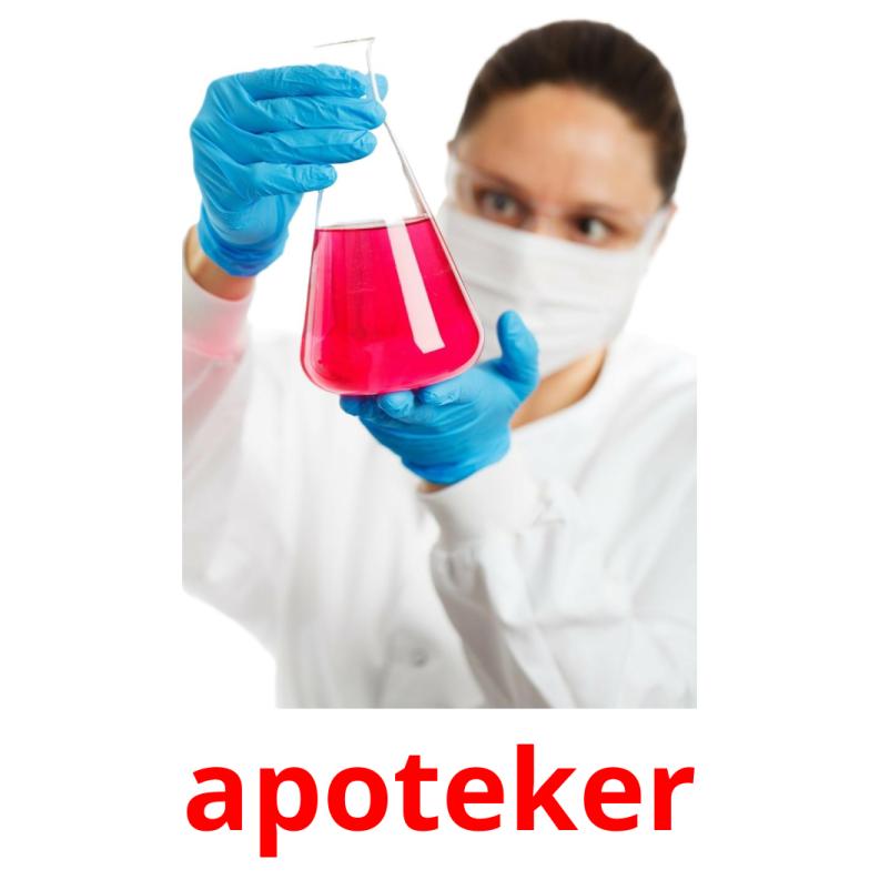apoteker picture flashcards
