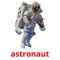 astronaut flashcards illustrate
