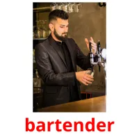 bartender picture flashcards