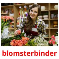 blomsterbinder picture flashcards