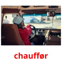 chauffør picture flashcards