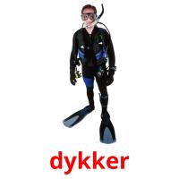 dykker picture flashcards