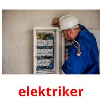 elektriker flashcards illustrate